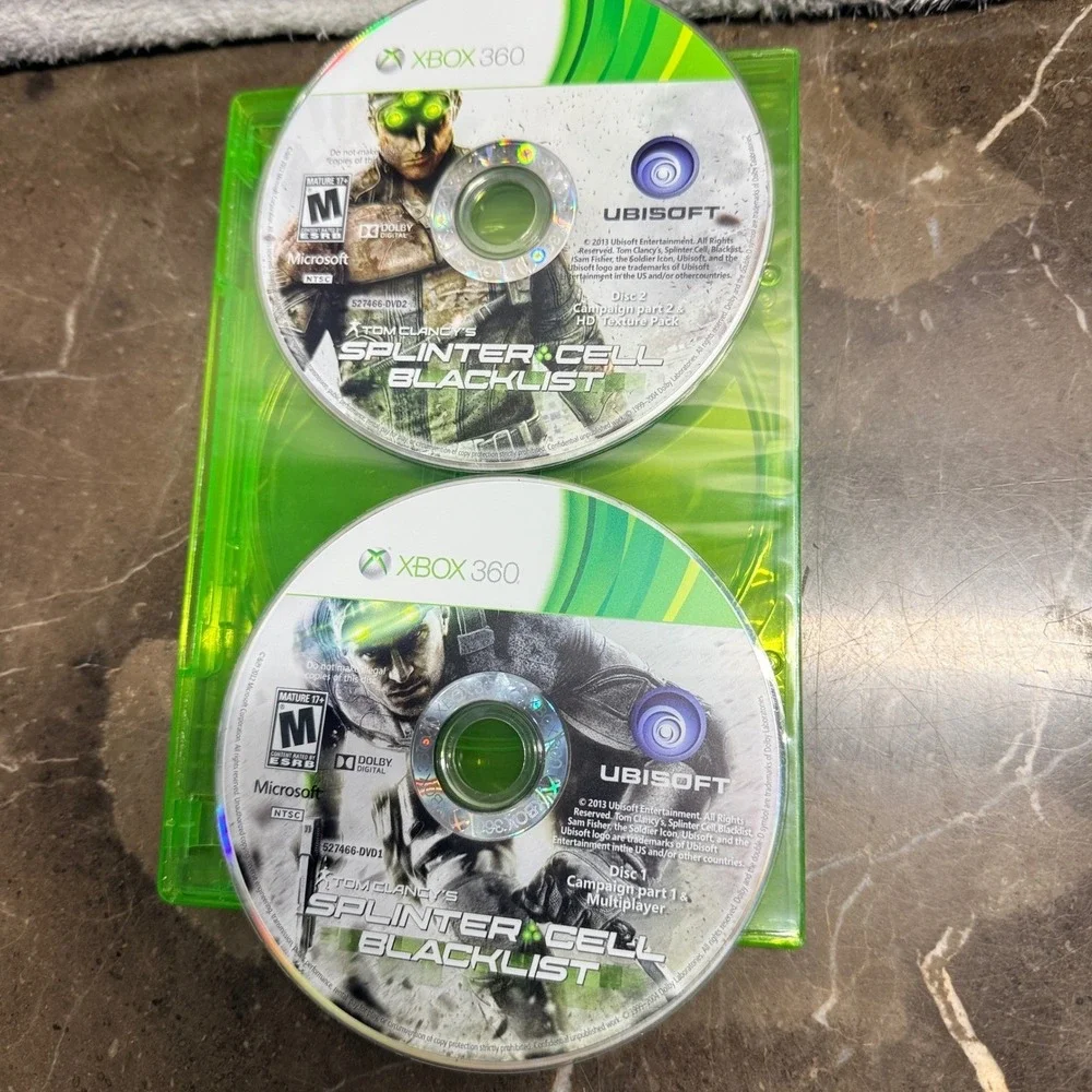 Ubisoft Splinter Cell Blacklist Xbox 360 One Size Green 2-Disc Action Stealth